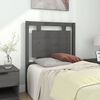vidaXL Testiera per Letto Grigia 80,5x4x100 cm Legno Massello di Pino