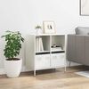 vidaXL Credenza Bianca 68x39x73,5 cm in Acciaio Laminato a Freddo