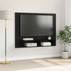 vidaXL Set mobile TV Rovere Nero 120 x 23,5 x 90 cm Legno multistrato