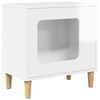 vidaXL Casa per Gatti Bianco Lucido 51 x 30 x 52 cm