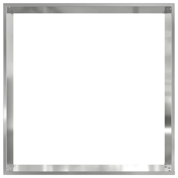 vidaXL Bordura per Prato Argento 40 x 40 x 13 cm Acciaio zincato
