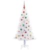 vidaXL Albero di Natale artificiale Bianco 150 cm PVC e Acciaio