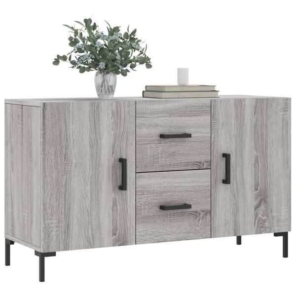 vidaXL Credenza Grigio Sonoma 100x36x60 cm in Legno Multistrato