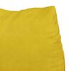 vidaXL Cuscino per Schiena Giallo 45 x 20 x 35 cm Tessuto in Cords