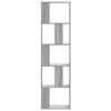 vidaXL Libreria 5Ripiani Grigio Sonoma 45x23,5x162,5 Legno Multistrato