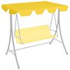 vidaXL Baldacchino per Dondolo Giardino Giallo 188/168x145/110 cm