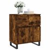 vidaXL Credenza Rovere Fumo 60x35x70 cm in Legno Multistrato