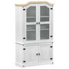 vidaXL Vetrina Bianco 103.5 x 42 x 180 cm Pino massello