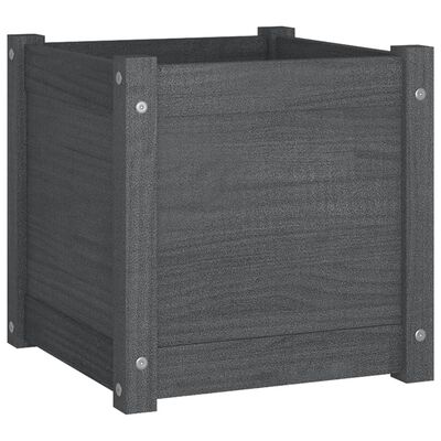 Fioriera da Giardino con Ruote Grigio Blu 100x80x54 cm in PP