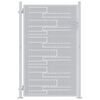 vidaXL Cancello da giardino 85 x 144 cm Acciaio Inox Bloccabile