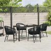 vidaXL Set da Pranzo per Giardino 5 pcs Nero