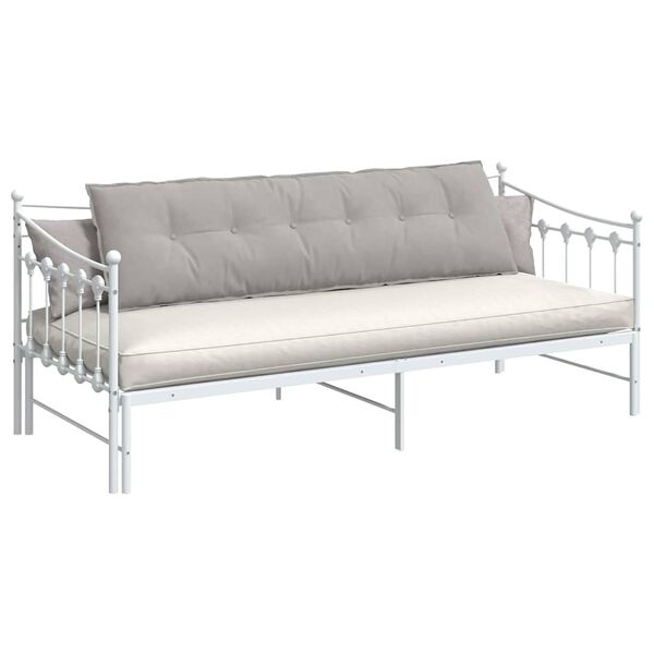 vidaXL Cuscino per Schiena Grigio chiaro 180 x 50 cm