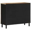 vidaXL Credenza 90x33,5x75 cm in Legno Massello di Mango Grezzo