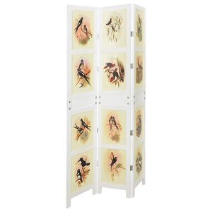 vidaXL Pannello Romdivider Bianco 212 x 165 cm MDF