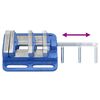 vidaXL Morsa per Trapano Blu 100 mm in Ghisa