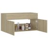 vidaXL Mobile Sottolavabo Rovere Sonoma 90x38,5x46cm Legno Multistrato
