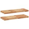 vidaXL Mensole da Parete 2 pz 80x30x4 cm Legno Acacia Rifinito a Olio