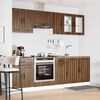vidaXL Set Mobili da Cucina 8 pz Lucca Rovere Marrone in Truciolato