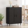 vidaXL Credenza Rovere Nero 69,5 x 34 x 90 cm