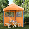 vidaXL Tenda Party Arancione 200 x 200 x 306 cm Tessuto Oxford