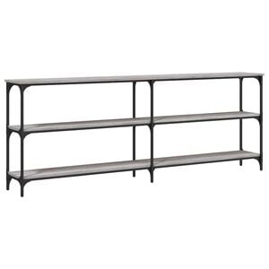 vidaXL Tavolo Consolle Grigio Sonoma 200x29x75 cm in Legno Multistrato