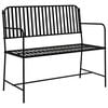 vidaXL Panchina da giardino 2 -Seater 103,5 x 51,5 x 90 cm Acciaio