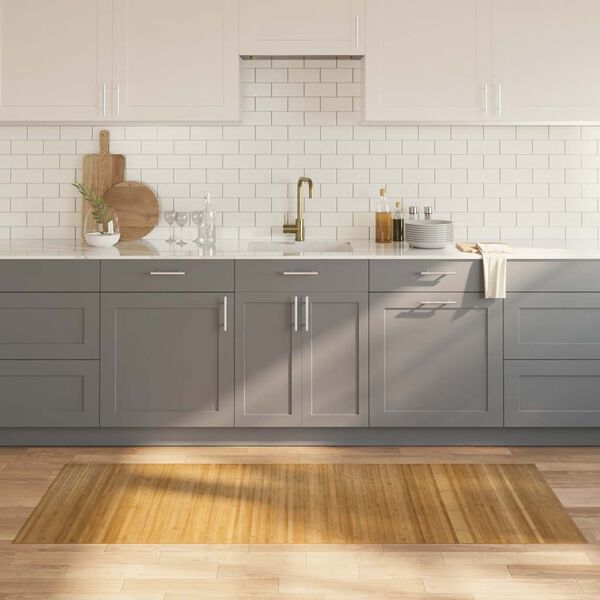 vidaXL Tappeto Rettangolare Natura 80x200 cm in Bamb&ugrave;