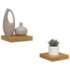 vidaXL Scaffale da parete 2 pcs Beige 23 x 23,5 x 4 cm