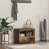 vidaXL Panca per ingresso con cuscino Legno vecchio 60 x 38 x 46 cm