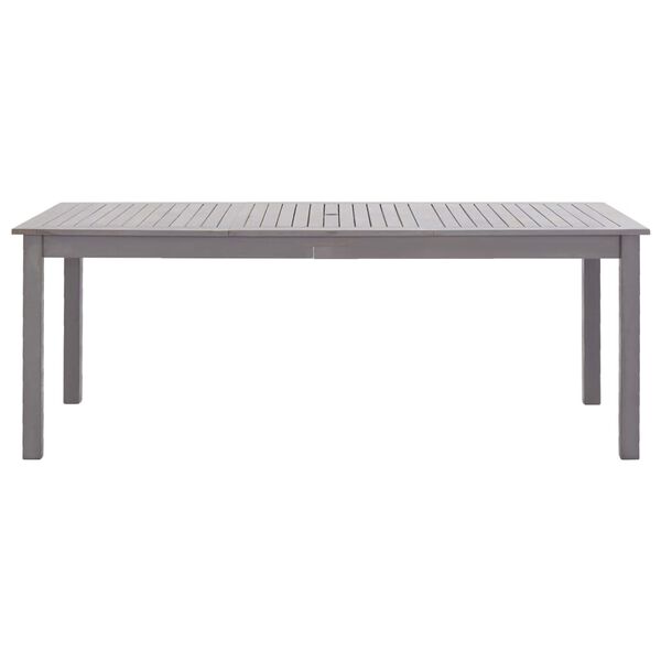 vidaXL Tavolo da Giardino Grigio Slavato 200x90x74 cm Legno di Acacia