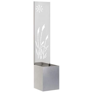 vidaXL Schermo per privacy in giardino Argento 32 x 32 x 150 cm