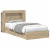vidaXL Telaio del letto con storage Rovere Sonoma 100 x 200 cm