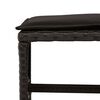 vidaXL Set da Pranzo da Giardino 13pz con Cuscini Nero in Polyrattan