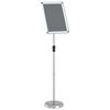 vidaXL Espositori per Fiere Argento 30 x 25 x 128 cm Alluminio
