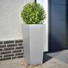 vidaXL Fioriere da Giardino 2 pz 35x35x75 cm in Acciaio Zincato