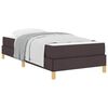 vidaXL Letto a molle con materasso Marrone Scuro 100 x 200 cm Tessuto