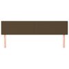 vidaXL Testiera 2 pz Marrone Scuro 90x5x78/88 cm in Tessuto