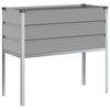 vidaXL Fioriera Grigio chiaro 100 x 45 x 90 cm Acciaio zincato