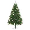 vidaXL Albero di Natale con 300 LED con supporto Verde 180 cm PE