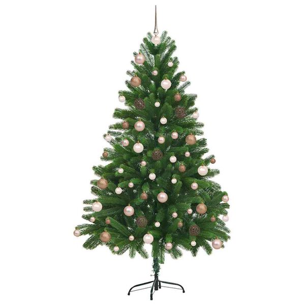 vidaXL Albero di Natale con 300 LED con supporto Verde 180 cm PE