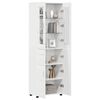 vidaXL Credenza con lo scaffale FLORIN Bianco Lucido 60 x 35 x 182 cm
