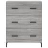 vidaXL Credenza Grigio Sonoma 69,5x34x90 cm in Legno Multistrato