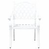 vidaXL Sedia da Giardino 2 pcs Bianco 56 x 55 x 92.5cm Alluminio