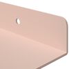 vidaXL Mensola sospesa 3 pcs Rosa 40 x 9 x 2,5 cm Acciaio