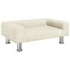 vidaXL Lettino per Cani Crema 70x45x26,5 cm in Velluto