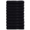 vidaXL Asciugamano per Ospiti SOLUND 25 pz Nero 80 x 200 cm 550 gsm