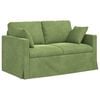 vidaXL Divano 2 pcs Verde chiaro 138 x 78 x 80 cm Velluto