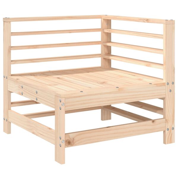 vidaXL Set Salotto da Giardino 3 pz in Legno Massello di Pino