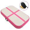 vidaXL Tappetino Ginnastica Gonfiabile con Pompa 60x100x15 cm PVC Rosa