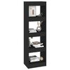vidaXL Libreria/Divisorio Nero 40x30x135 cm